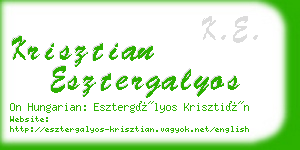 krisztian esztergalyos business card